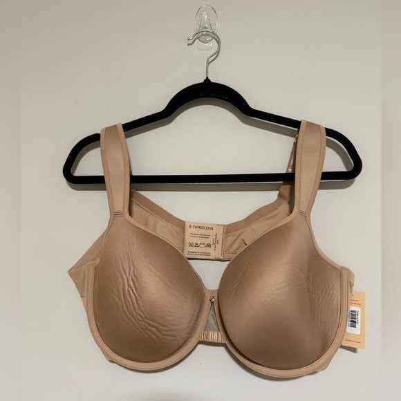 ThirdLove 24/7 Perfect Coverage Bra Size 44D Nude Natural Comfort Underwire - Picture 2 of 8